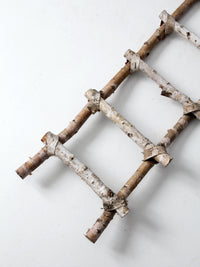 vintage rustic birch ladder
