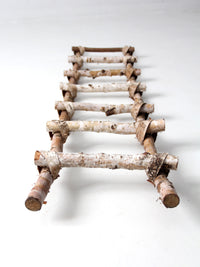 vintage rustic birch ladder