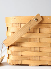 vintage Peterboro storage basket