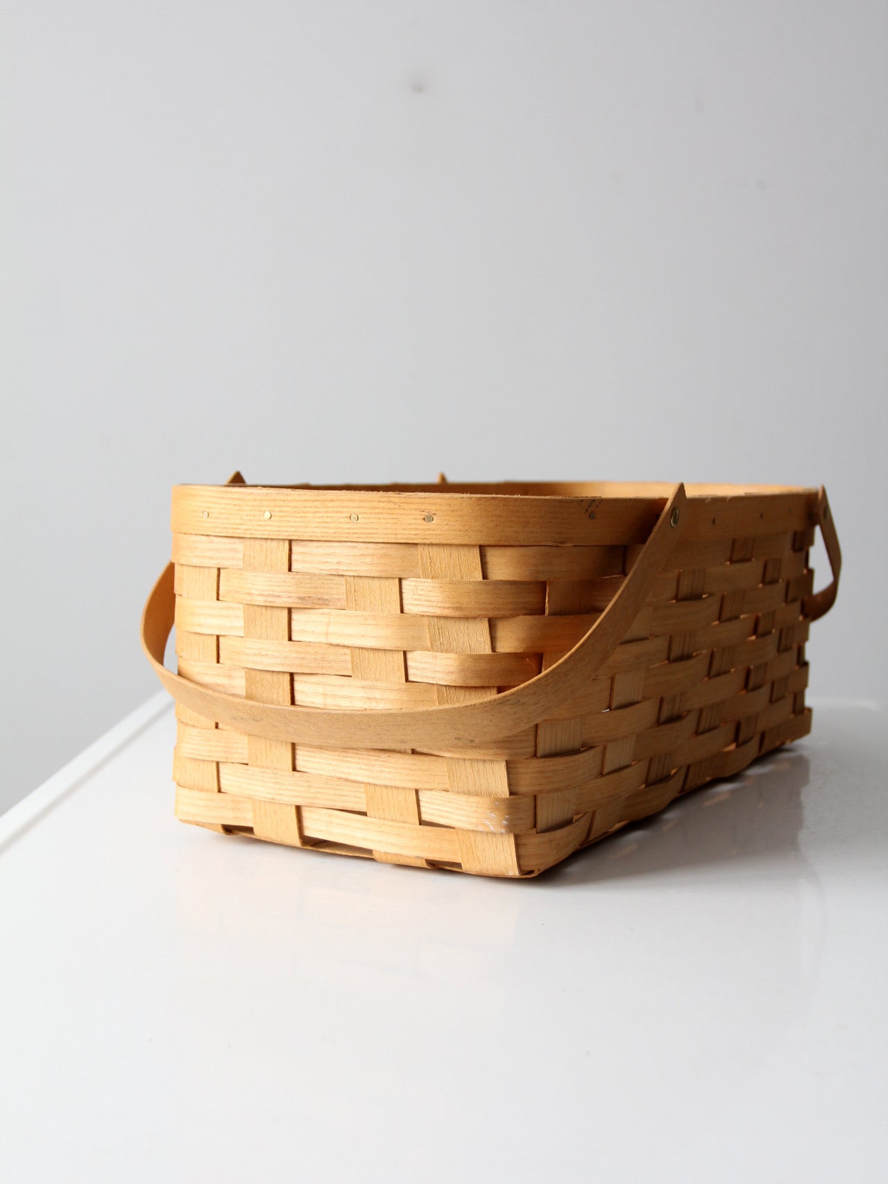 vintage Peterboro storage basket