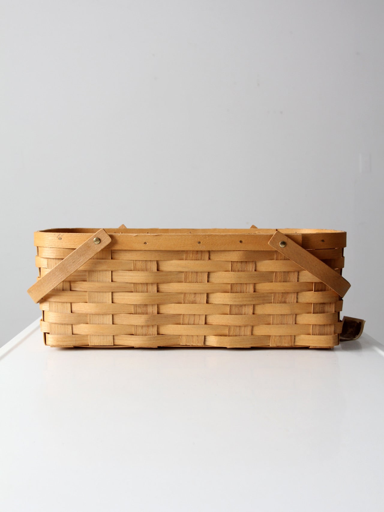 vintage Peterboro storage basket