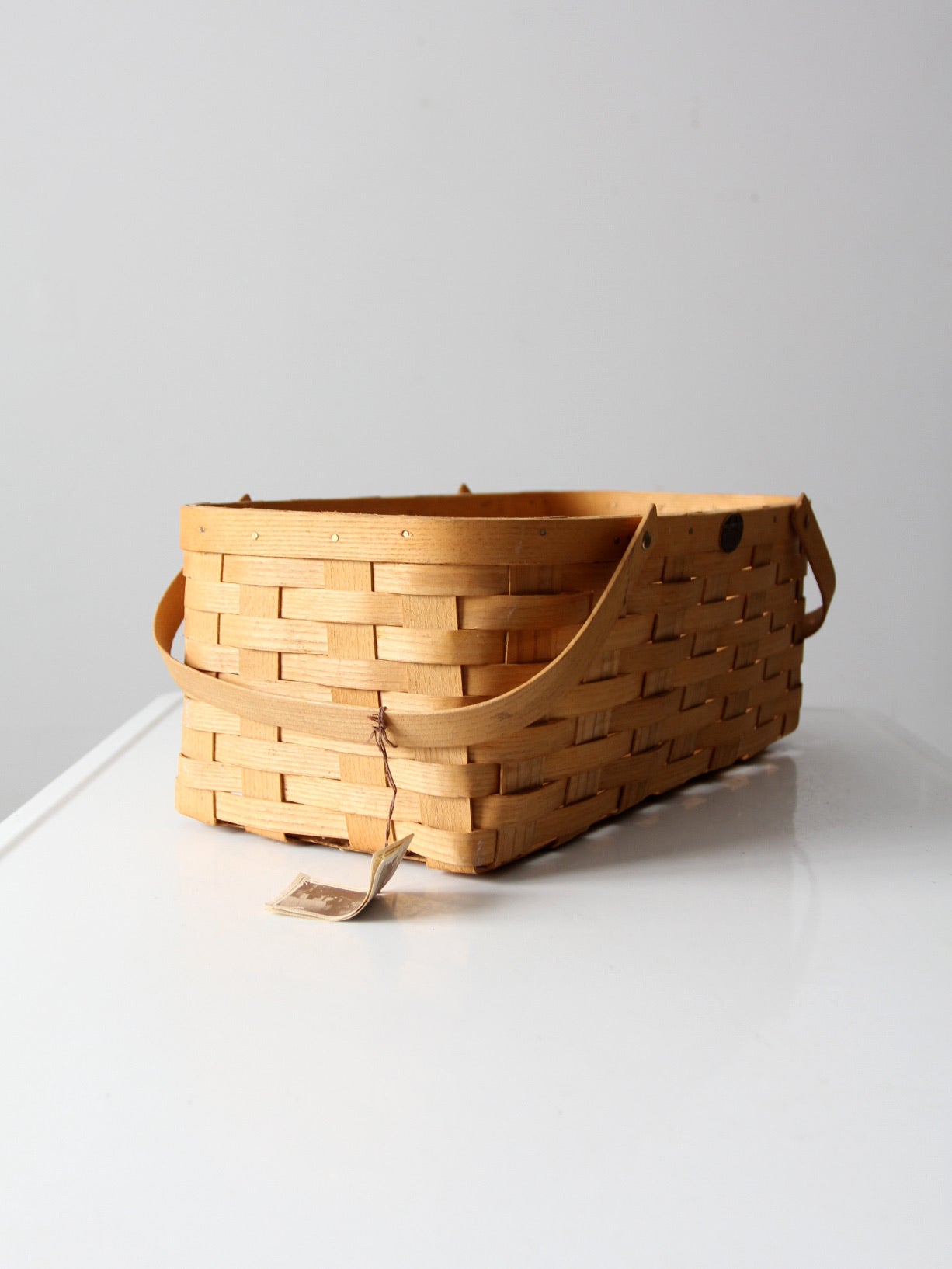 vintage Peterboro storage basket