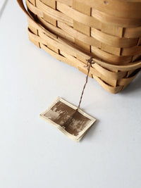 vintage Peterboro storage basket