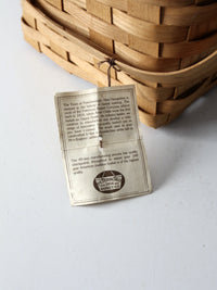 vintage Peterboro storage basket