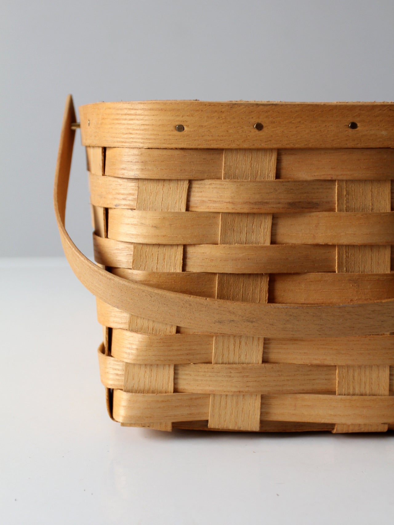 vintage Peterboro storage basket