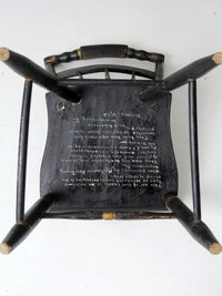 antique Hitchcock style chair