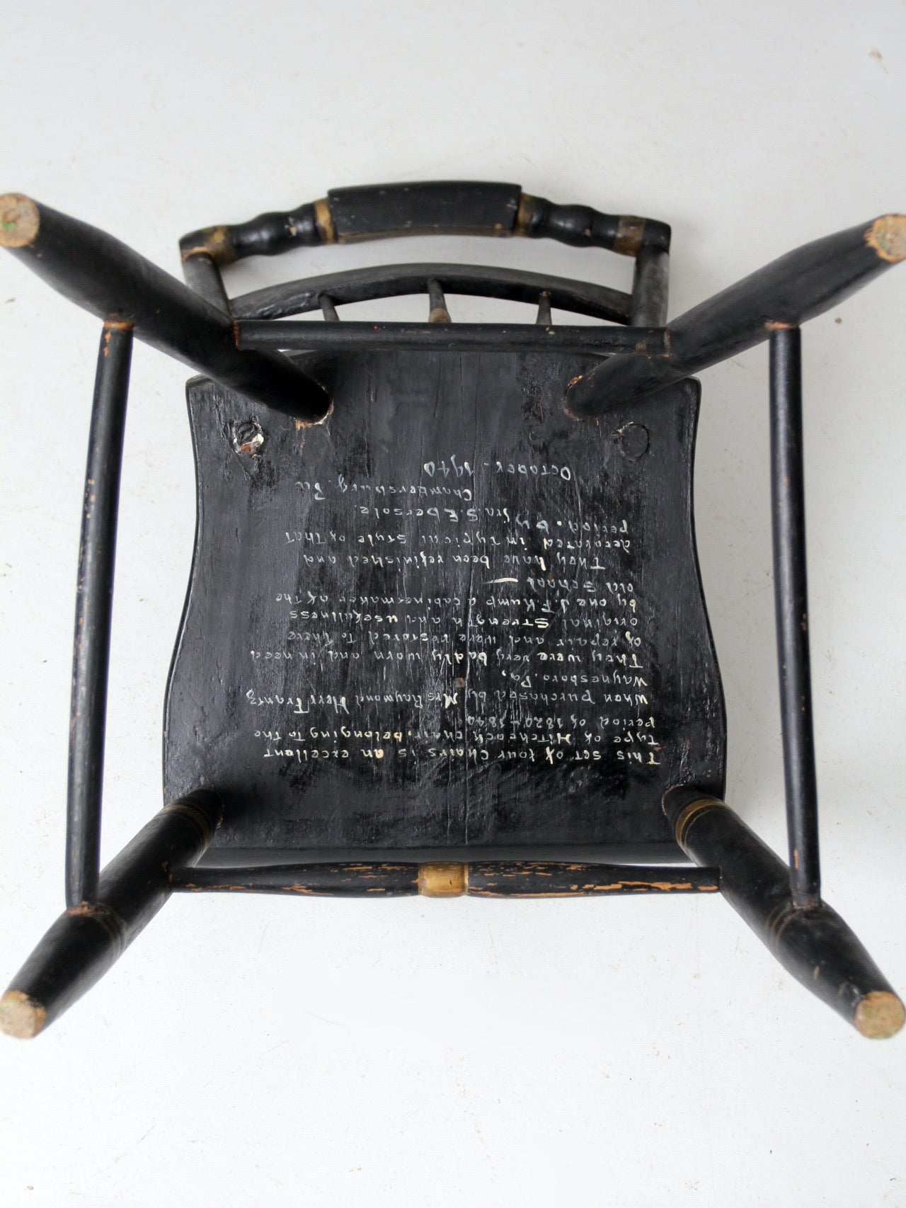 antique Hitchcock style chair