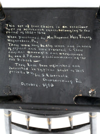 antique Hitchcock style chair