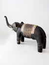 antique wood elephant