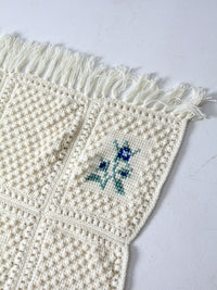 vintage knit blanket