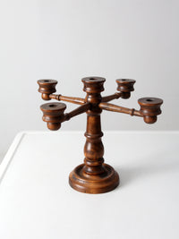 vintage wooden candelabra