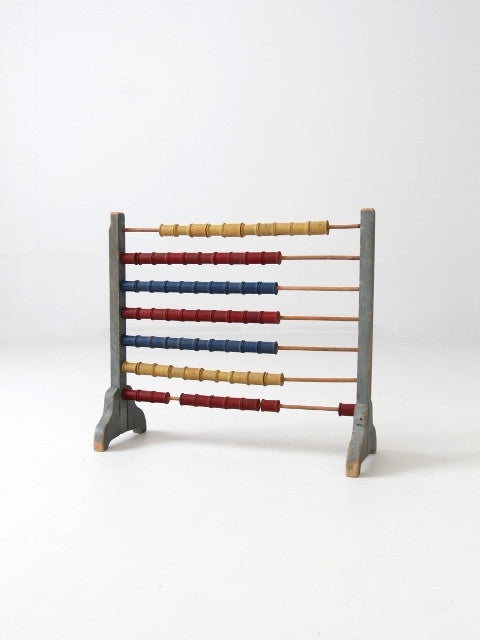 antique folk art abacus