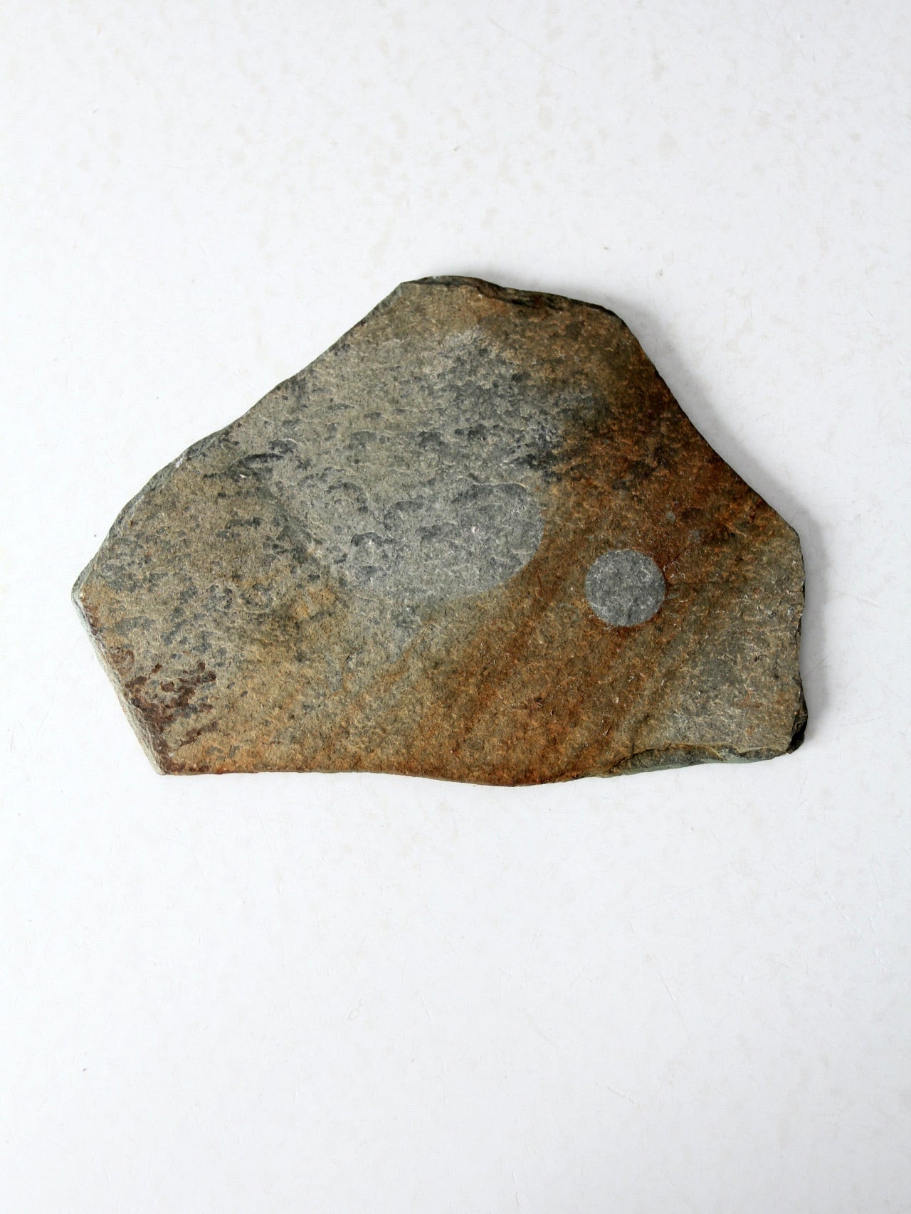 vintage bison painting on slate