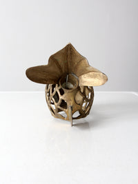 mid-century brass fish