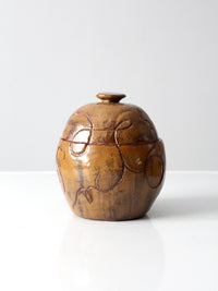 vintage signed studio pottery jar