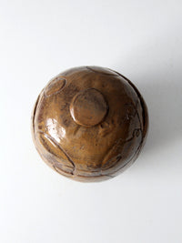 vintage signed studio pottery jar