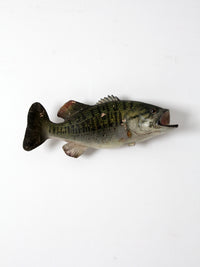 vintage bass fish taxidermy mount