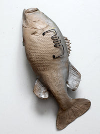 vintage bass fish taxidermy mount