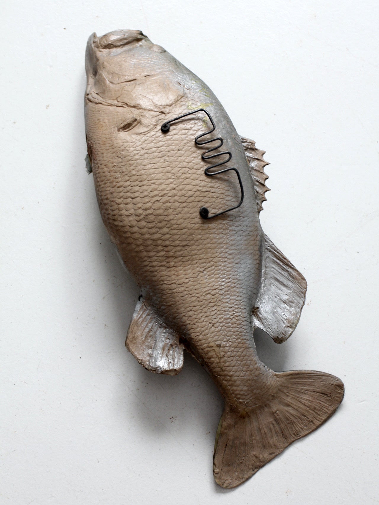 vintage bass fish taxidermy mount