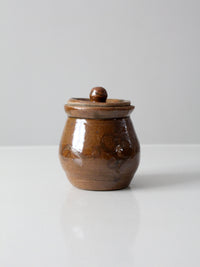 vintage studio pottery jar