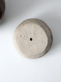 vintage studio pottery jar