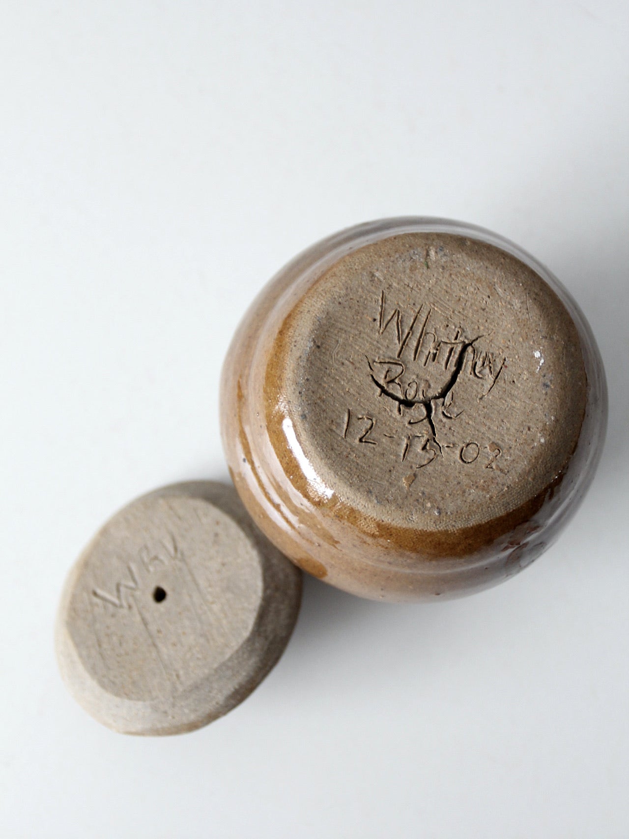 vintage studio pottery jar