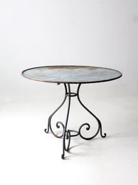 antique metal garden table