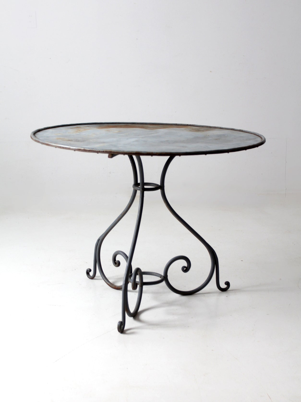 antique metal garden table