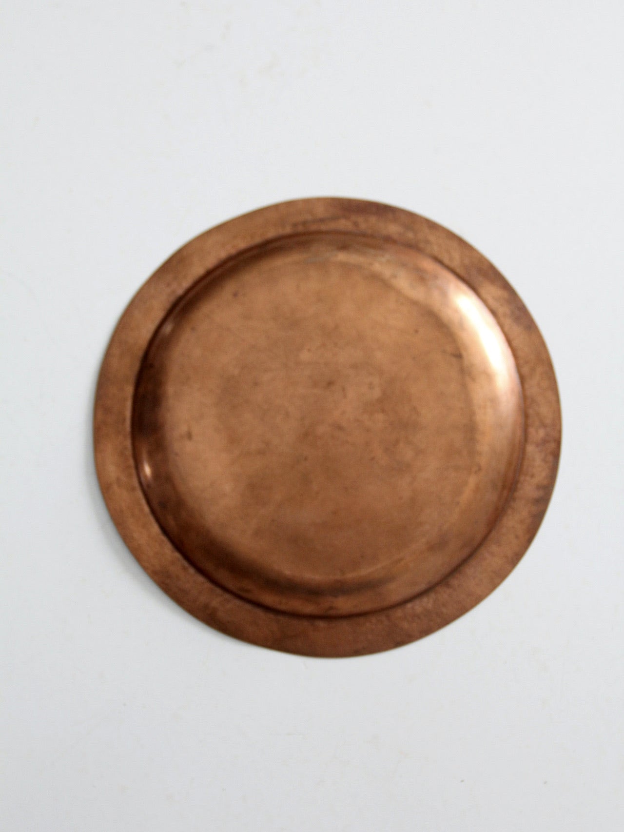 vintage hammered copper plate