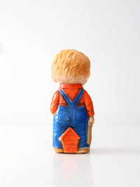 vintage 60s JL Prescott rubber squeeze toy