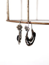 vintage Mexican dangle hoop earrings