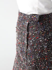 vintage 50s tweed pencil skirt