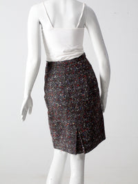 vintage 50s tweed pencil skirt