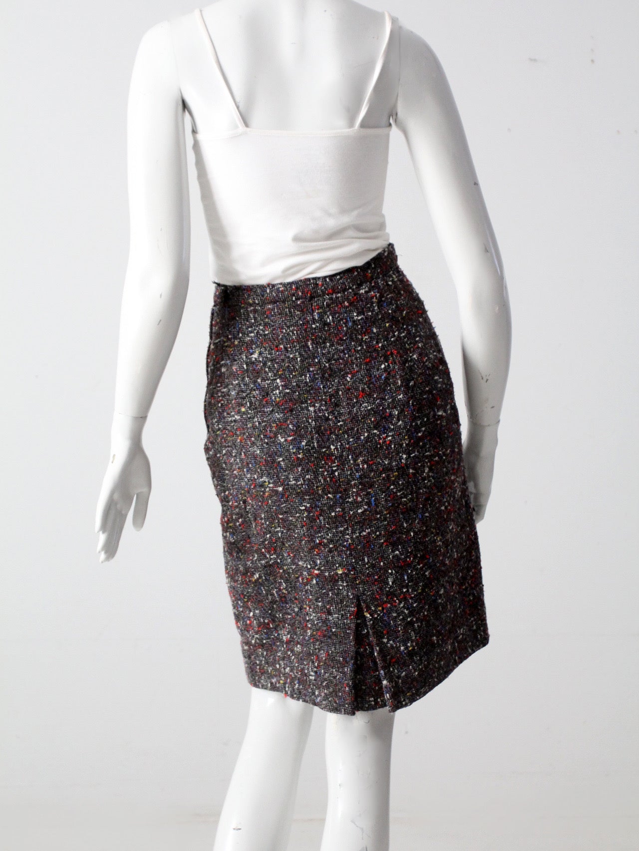 vintage 50s tweed pencil skirt
