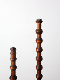 antique folk art spool shelf