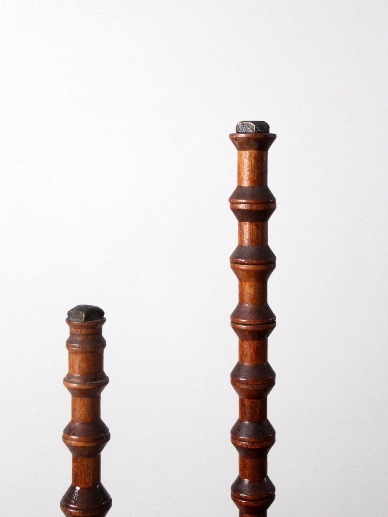 antique folk art spool shelf