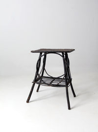 antique Adirondack twig table
