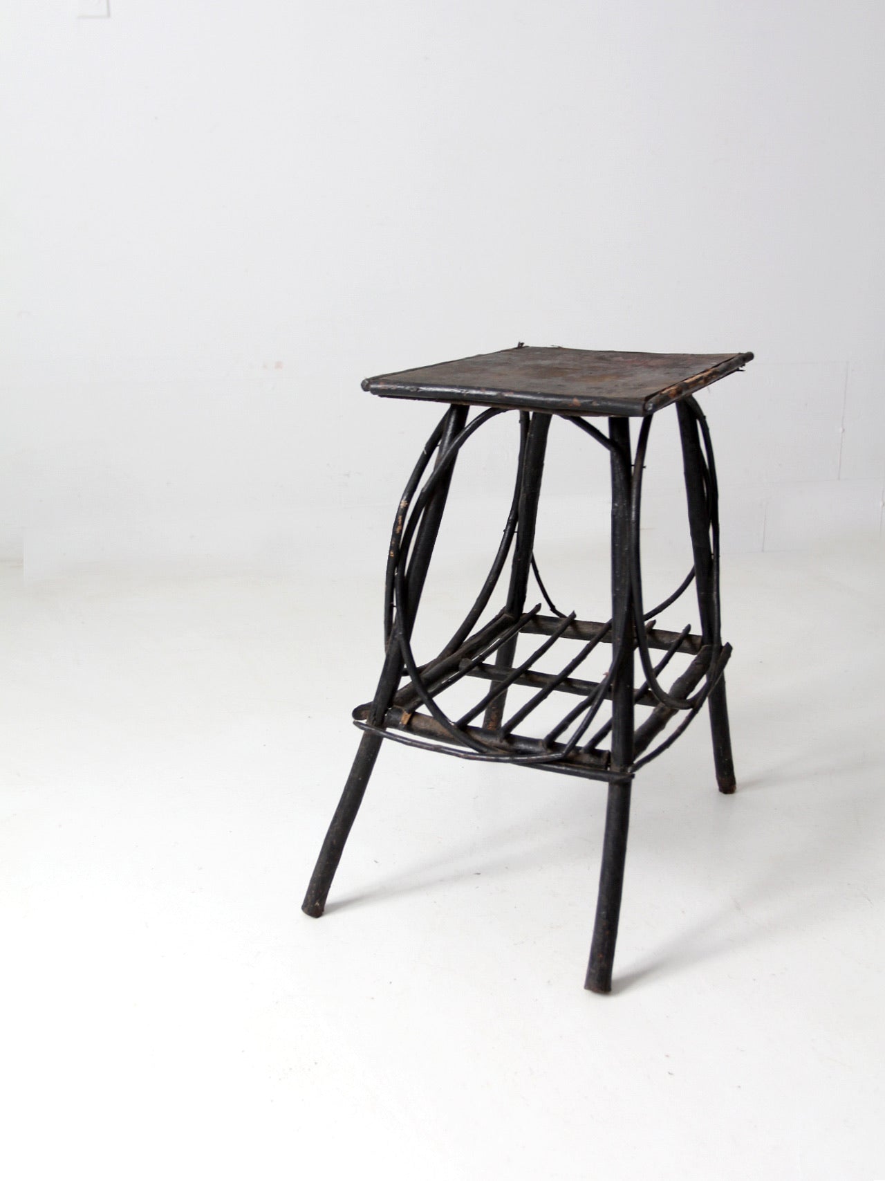antique Adirondack twig table