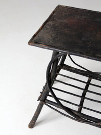 antique Adirondack twig table