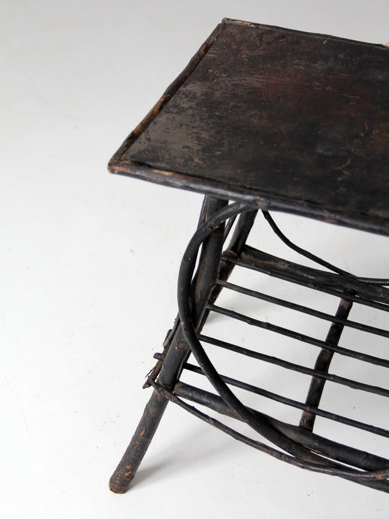 antique Adirondack twig table