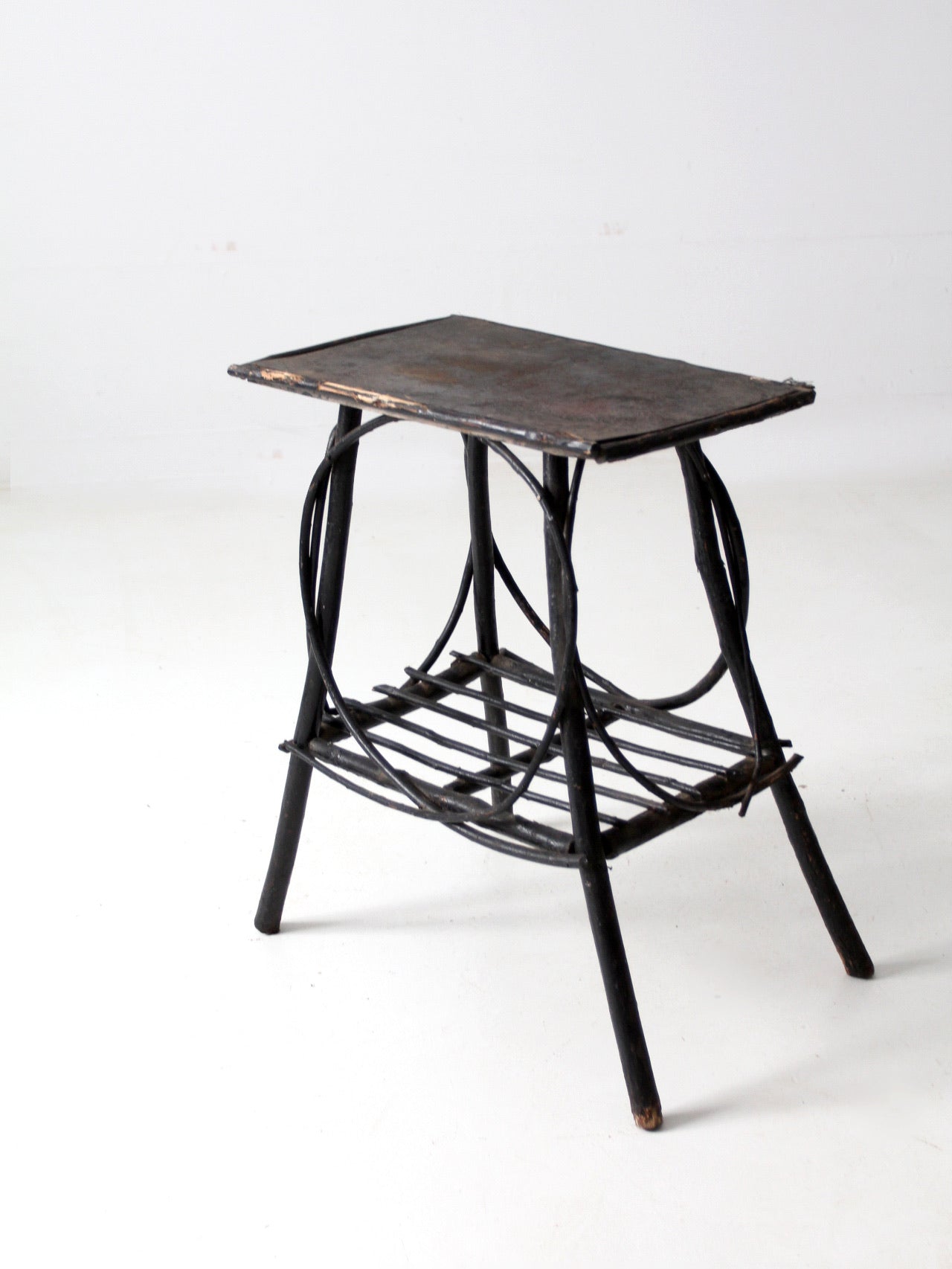 antique Adirondack twig table