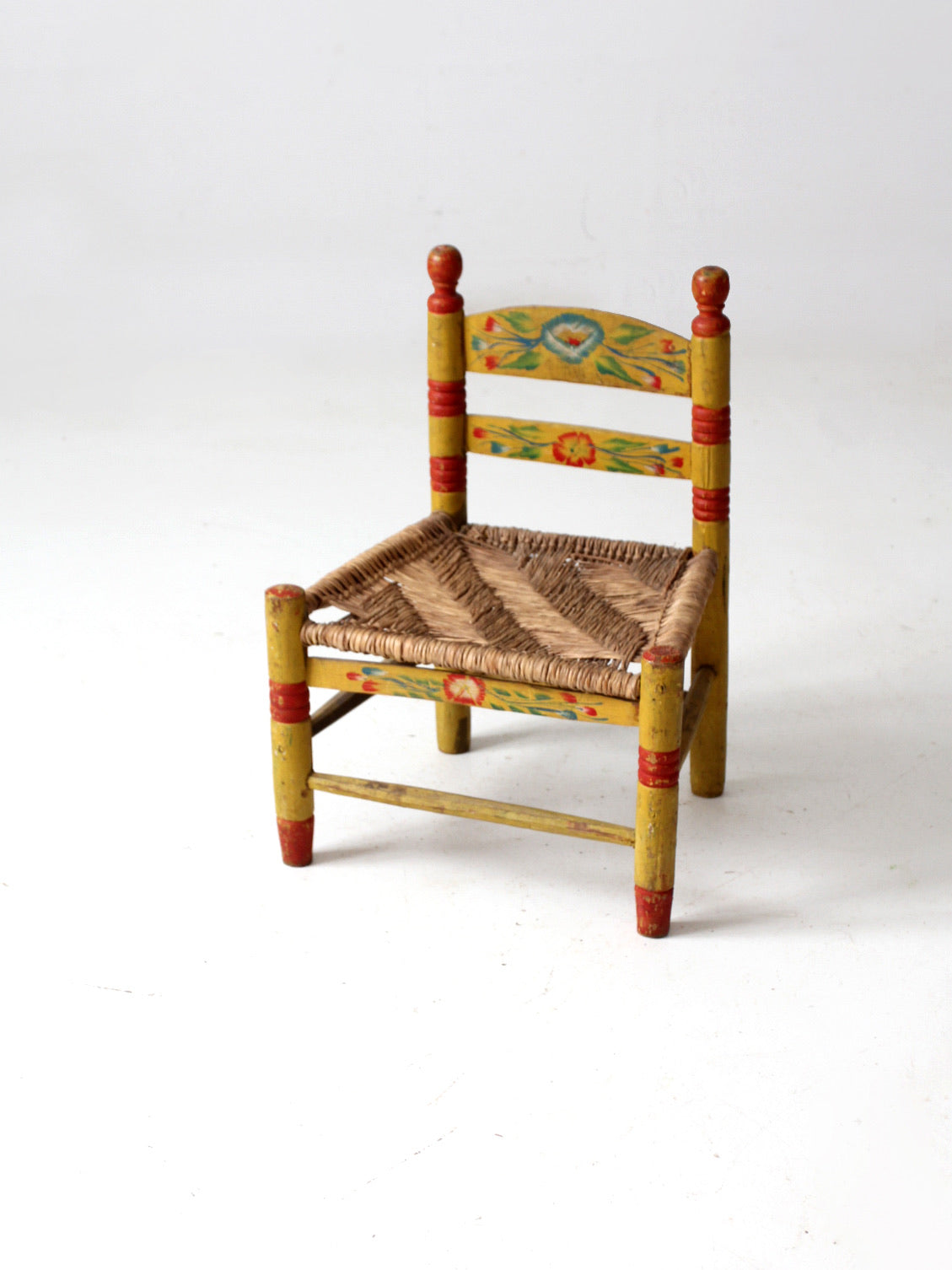 vintage Mexican folk art children's chair