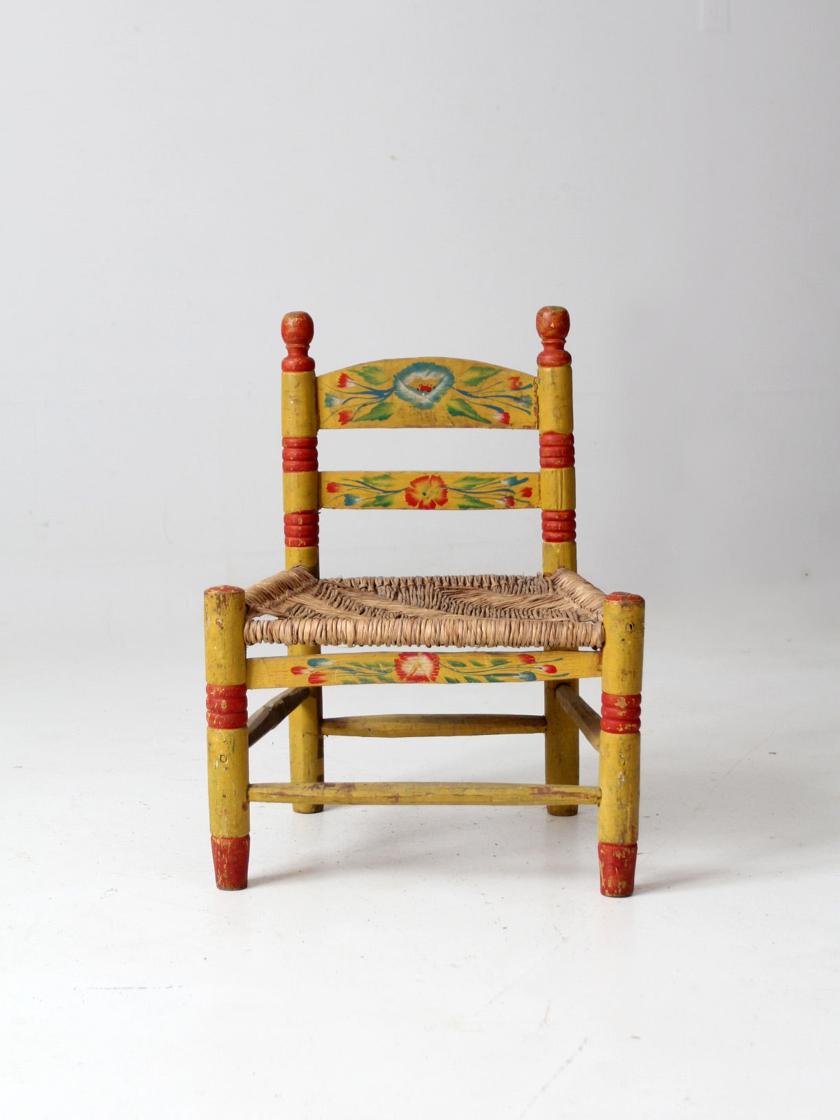 vintage Mexican folk art children's chair