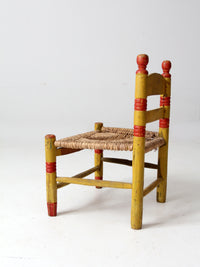 vintage Mexican folk art children's chair