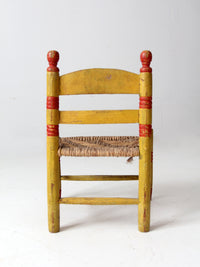 vintage Mexican folk art children's chair