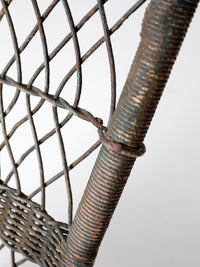 antique wicker rocking chair