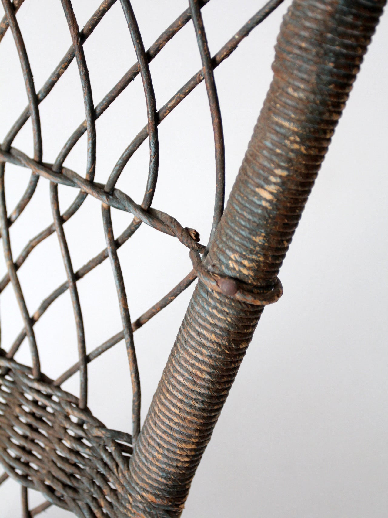 antique wicker rocking chair