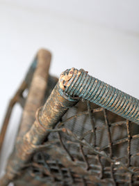 antique wicker rocking chair