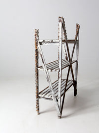 antique spool art shelf