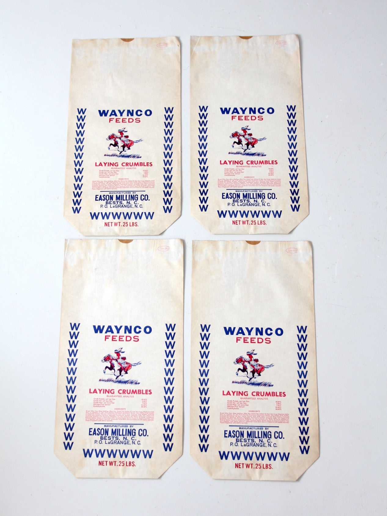 vintage Waynco Feeds paper farm bag